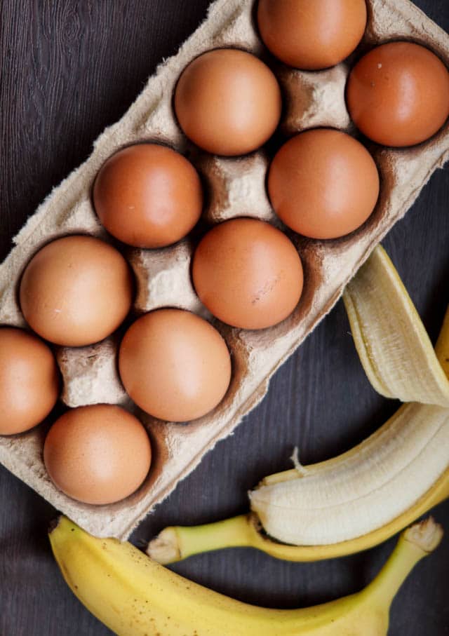 Sunde morgen vafler - vafler med banan