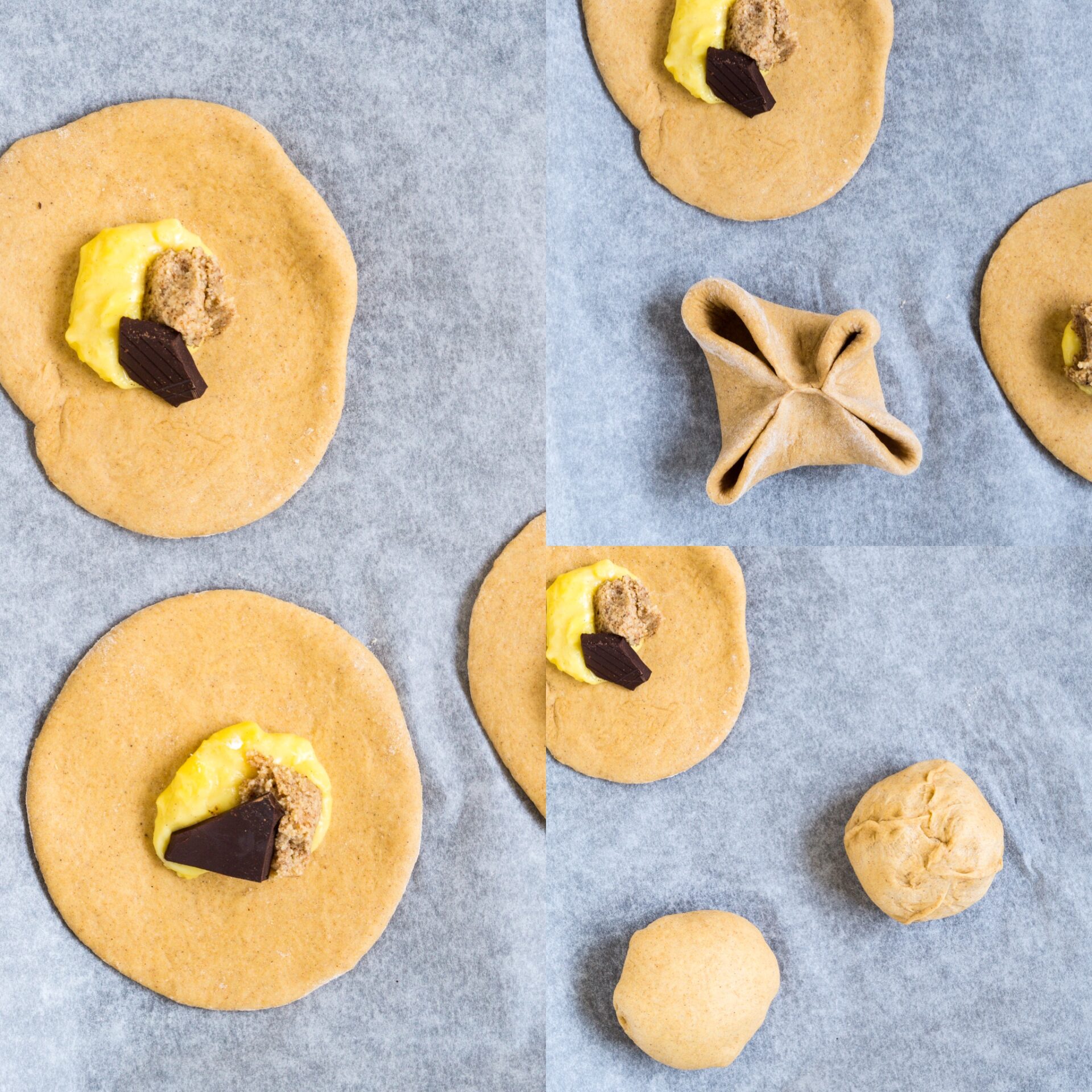 Sundere fastelavnsboller med remonce, creme og chokolade Sundere fastelavnsboller med remonce, creme og chokolade