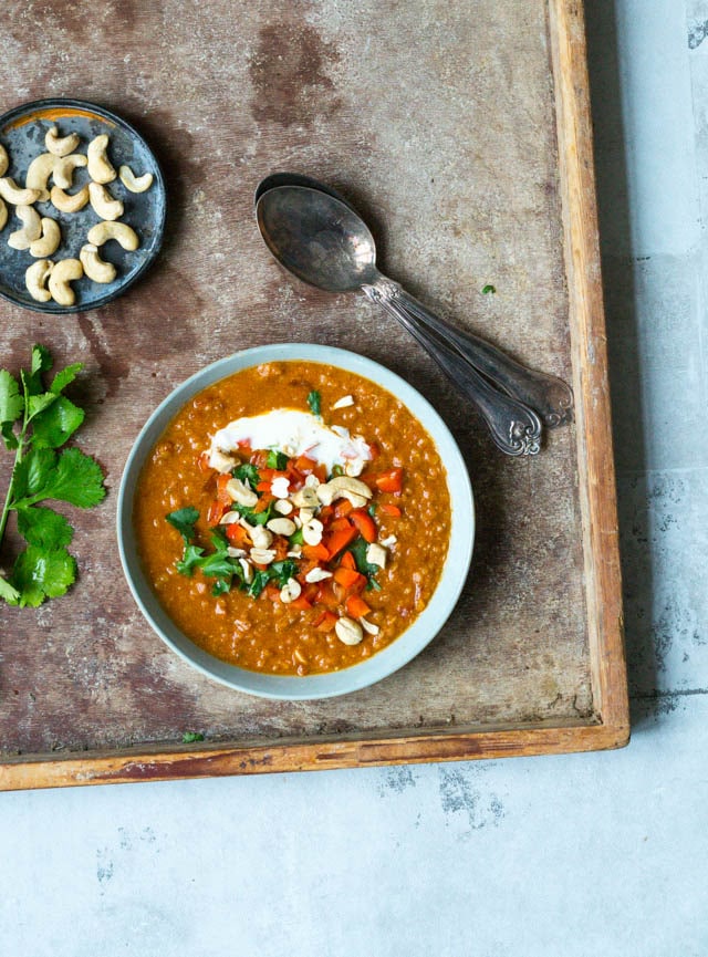 Indisk vegetarisk suppe