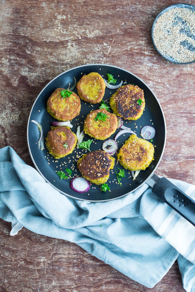 Falafler med gulerødder Falafler med gulerødder