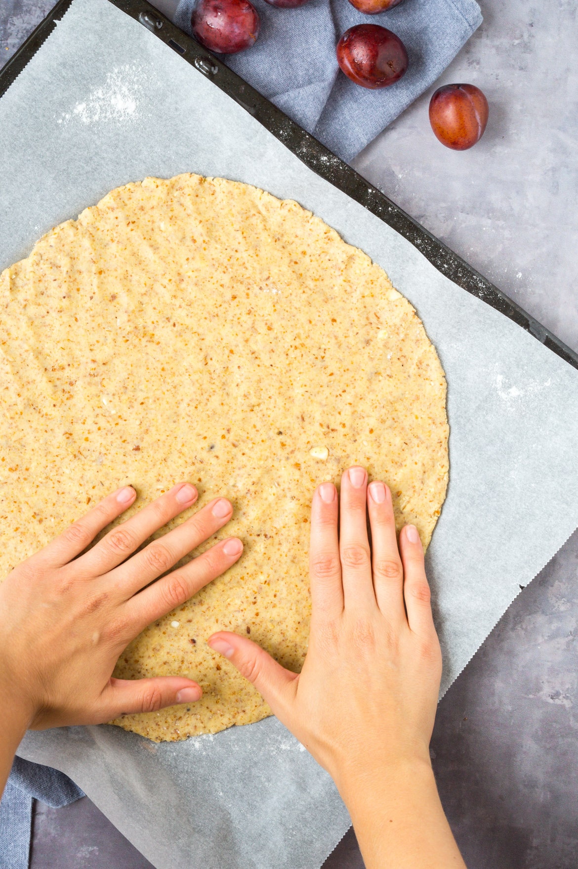 Blomme galette Blomme galette