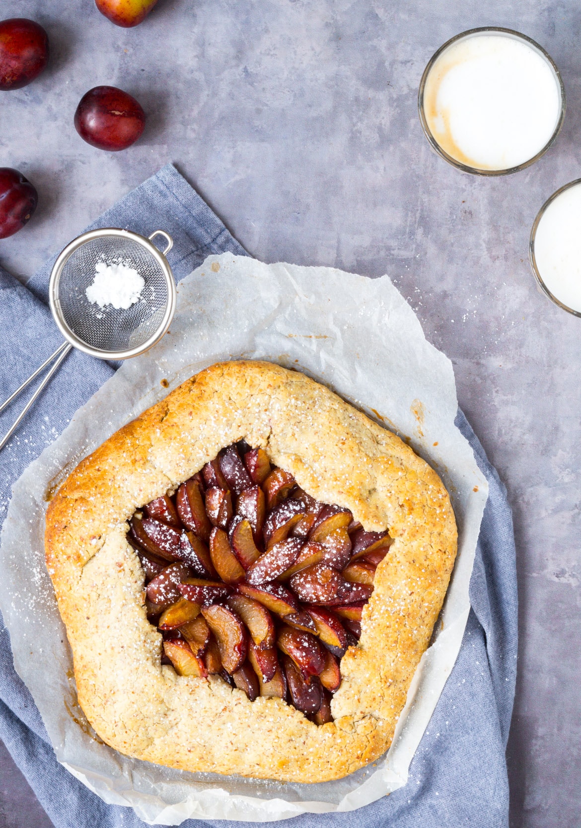 Blomme galette Blomme galette