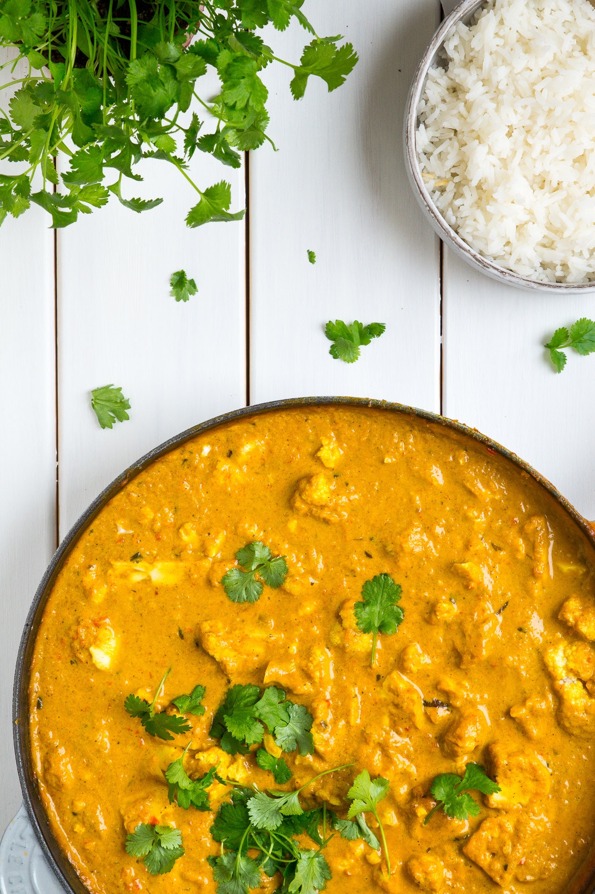 Vegetarisk tikka masala med blomkål Vegetarisk tikka masala med blomkål