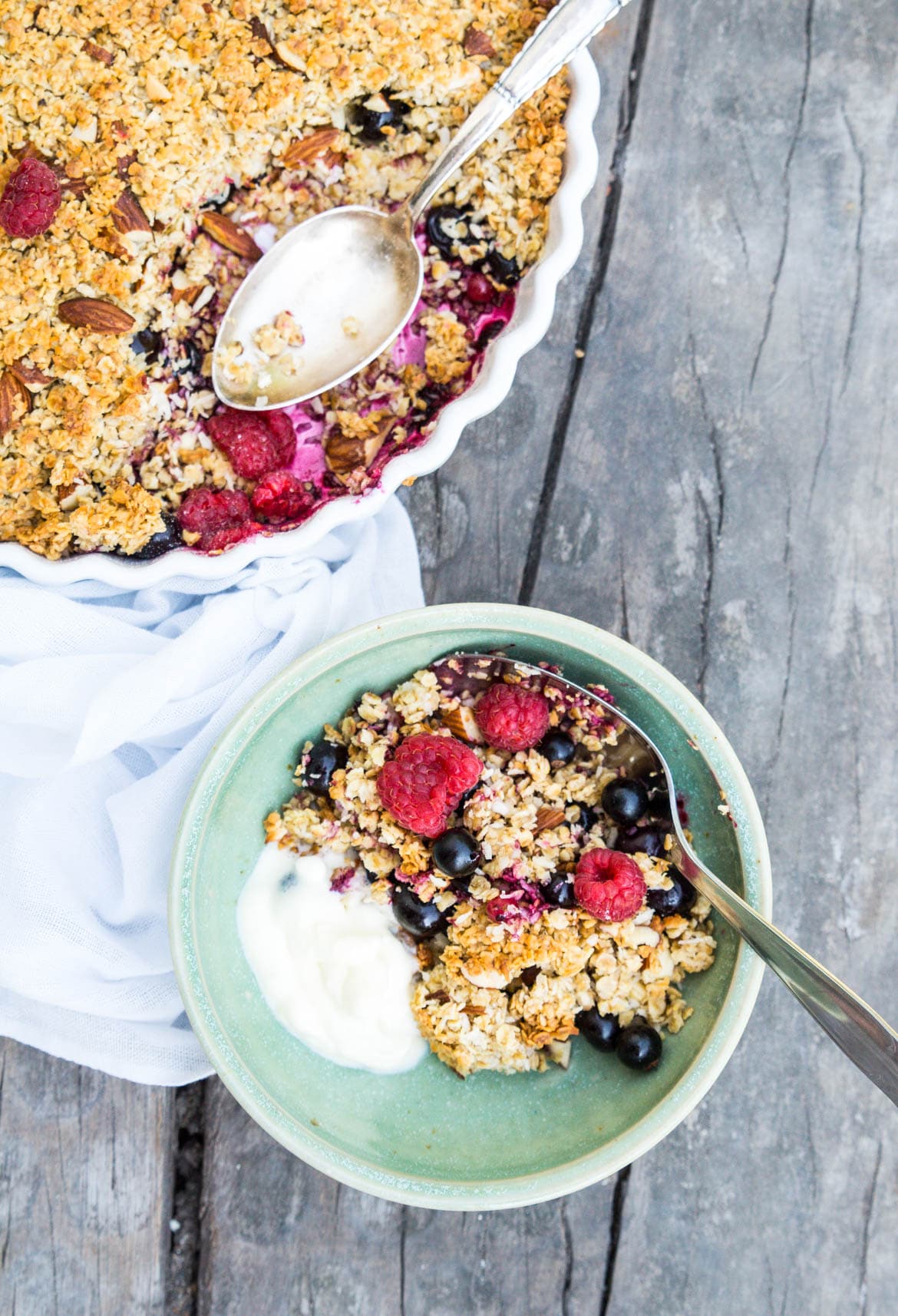 Crumble med bær Crumble med bær