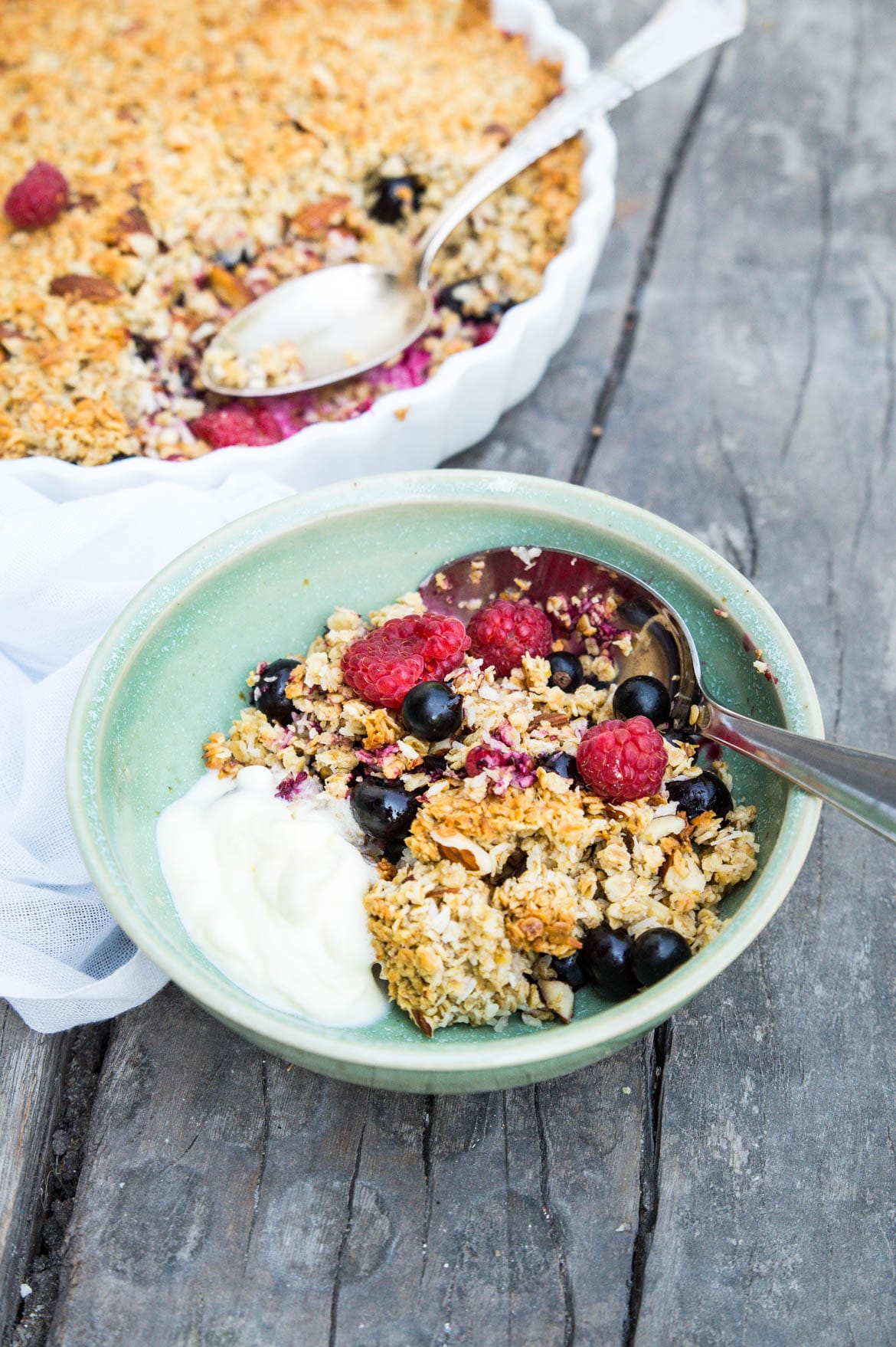 Crumble med bær Crumble med bær