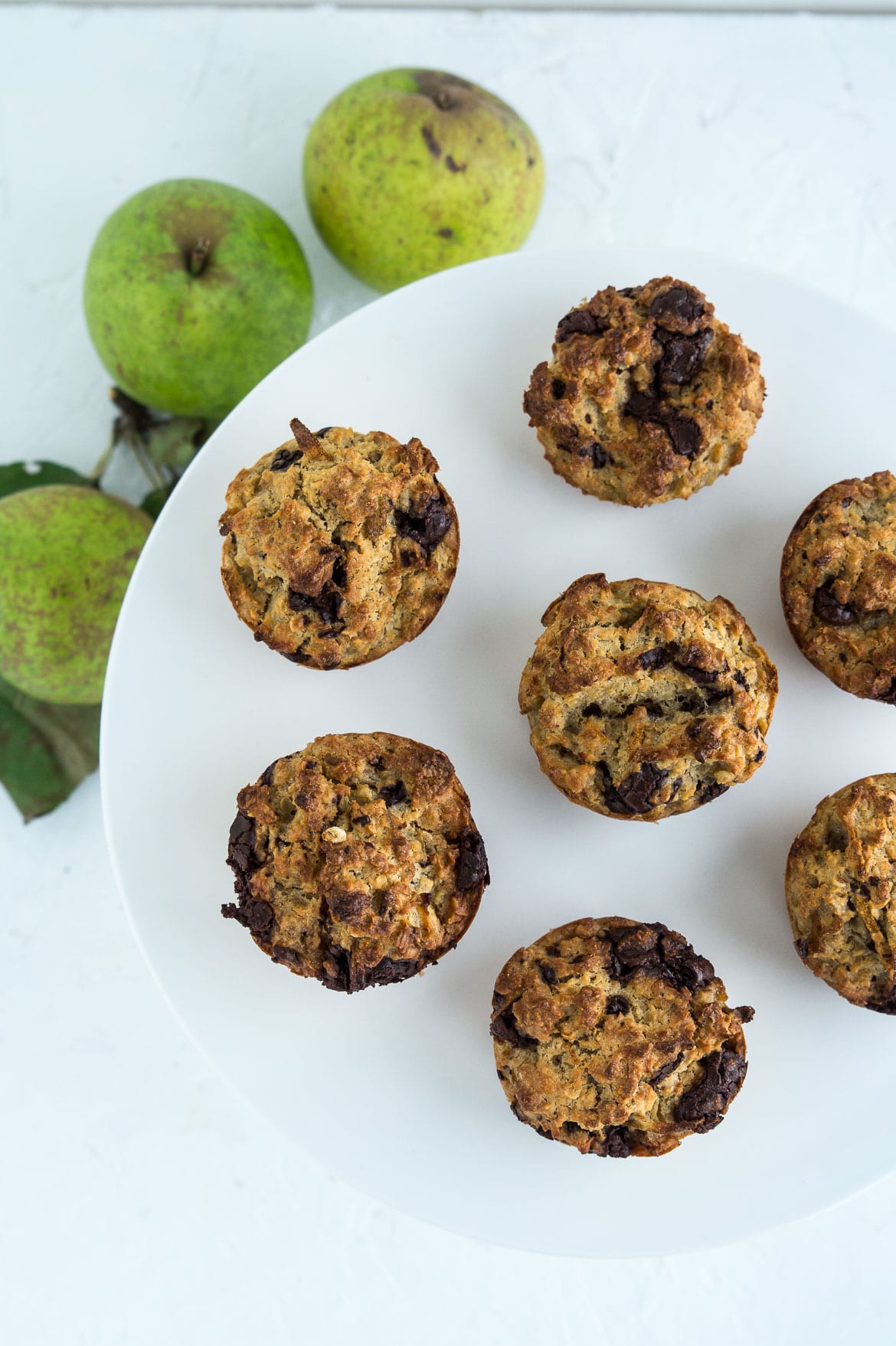 Pæremuffins med chokolade Pæremuffins med chokolade