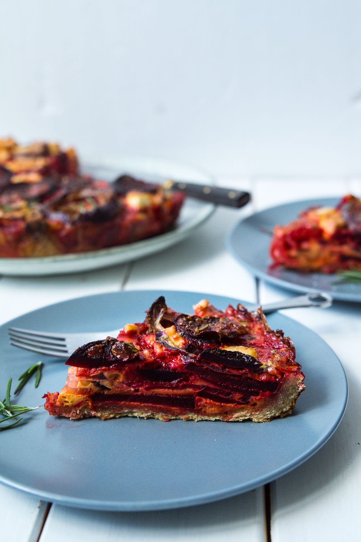 Rødbedetærte med feta Rødbedetærte med feta
