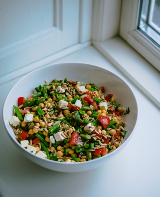 Bønnesalat med feta Bønnesalat med feta