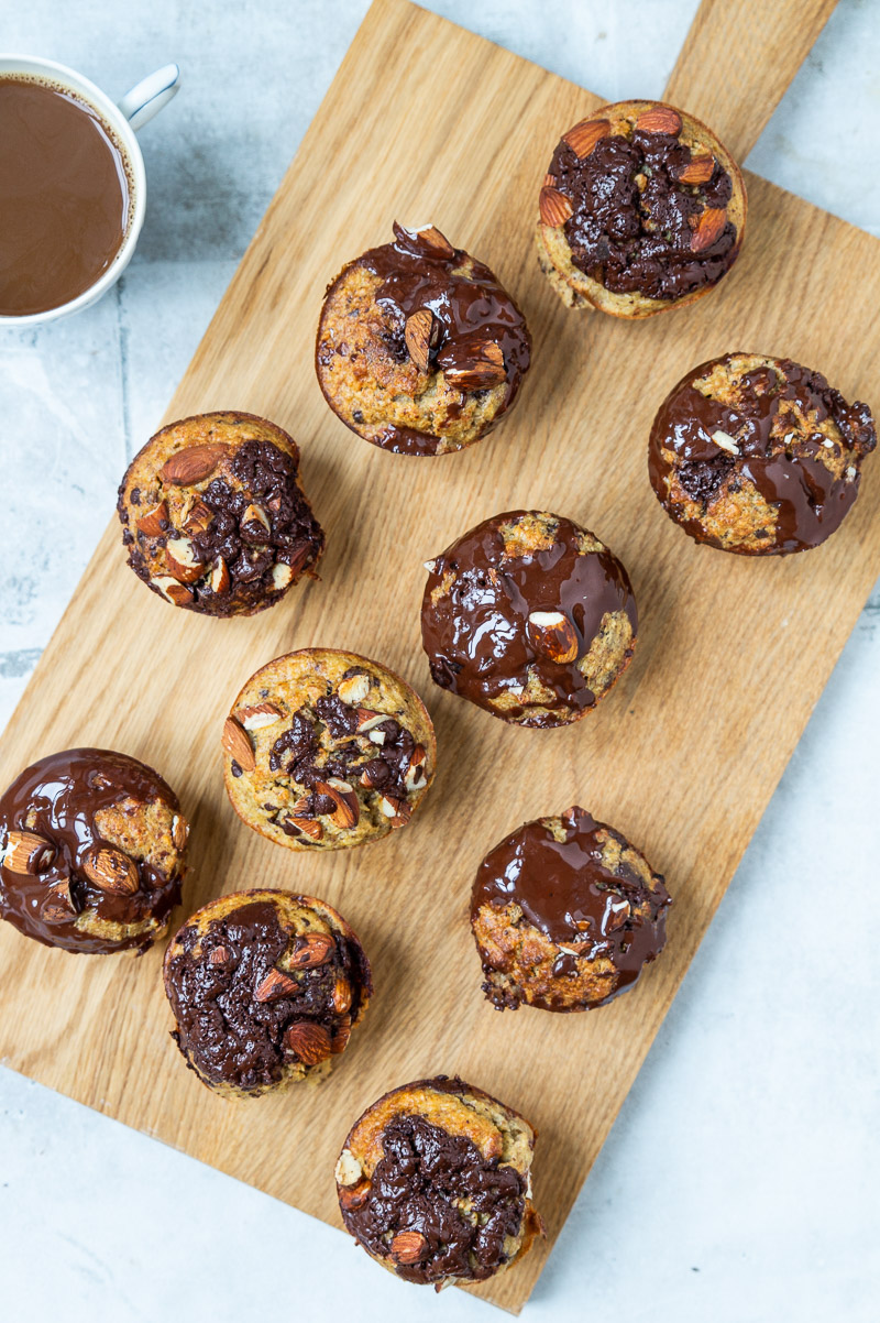 Sunde bananmuffins