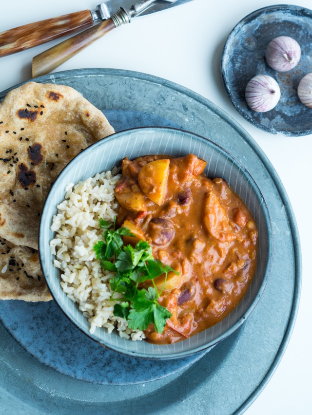 Vegetarisk indisk curry Vegetarisk indisk curry