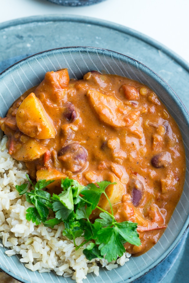 Vegetarisk indisk curry Vegetarisk indisk curry
