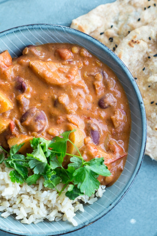 Vegetarisk indisk curry Vegetarisk indisk curry