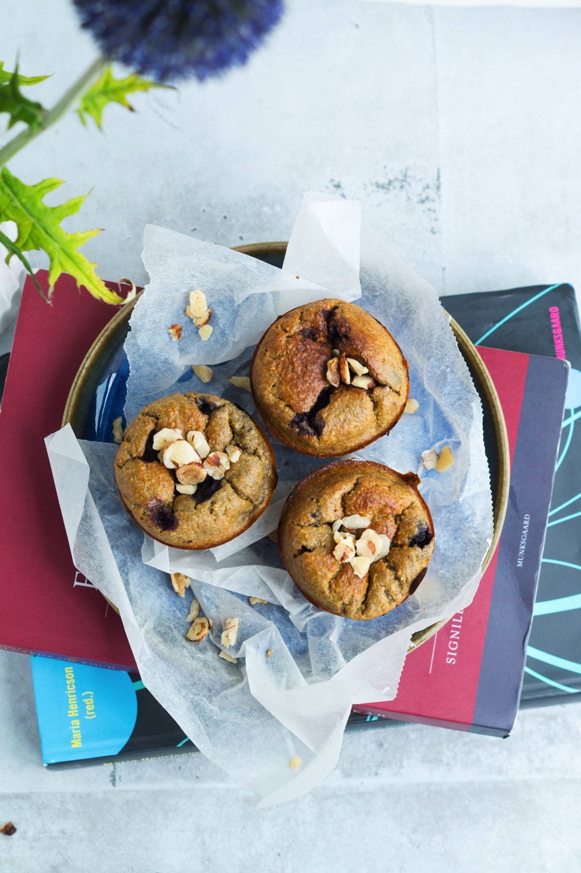 Sundere blåbærmuffins - til madpakken Sundere blåbærmuffins - til madpakken