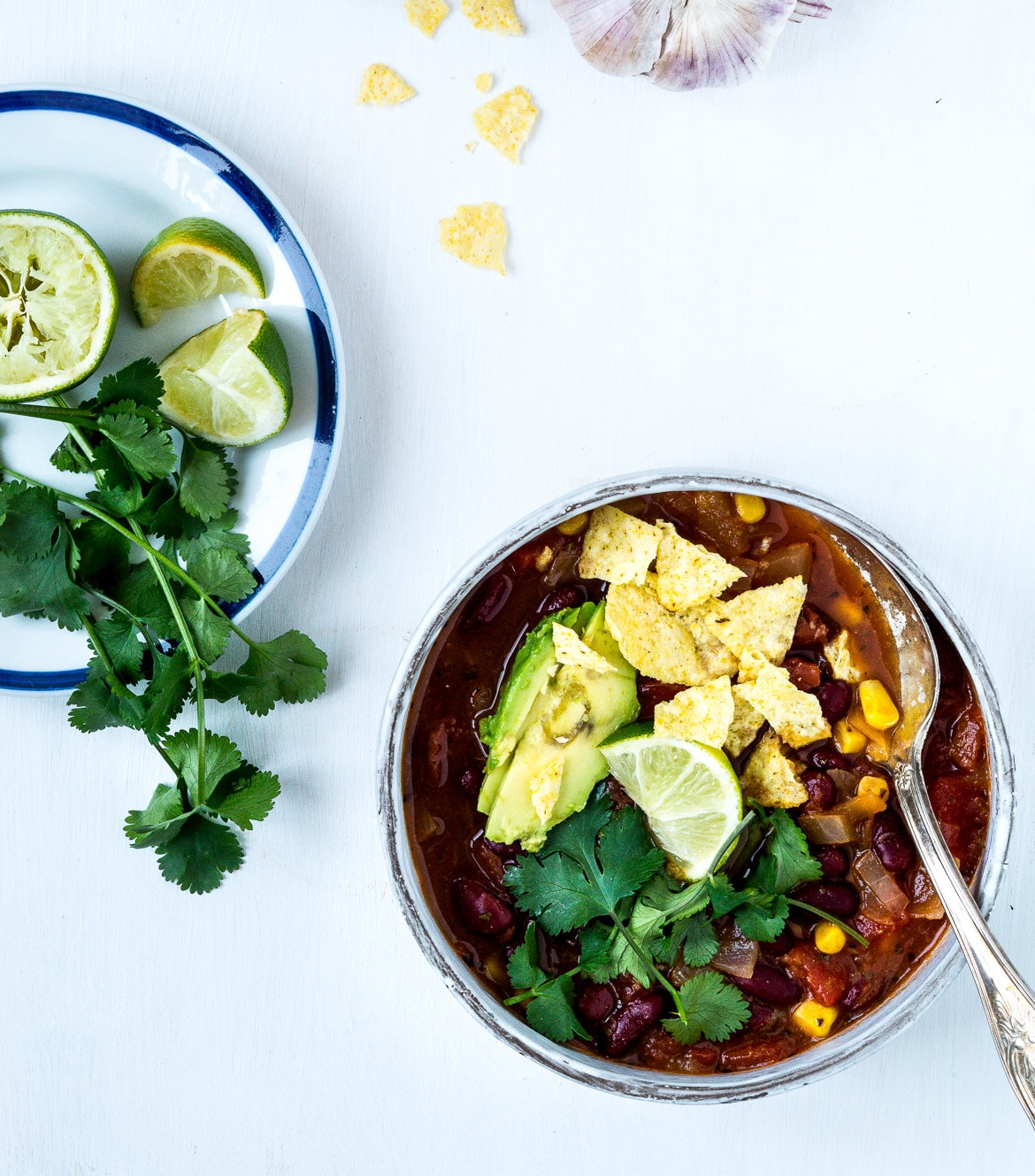 Vegetarisk tacosuppe Vegetarisk tacosuppe