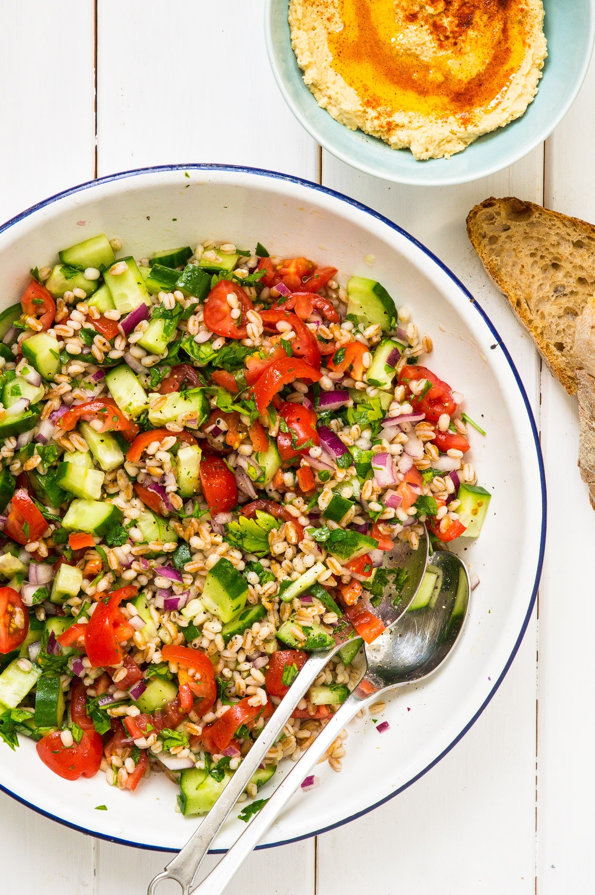 Salat med perlebyg og persille Salat med perlebyg og persille