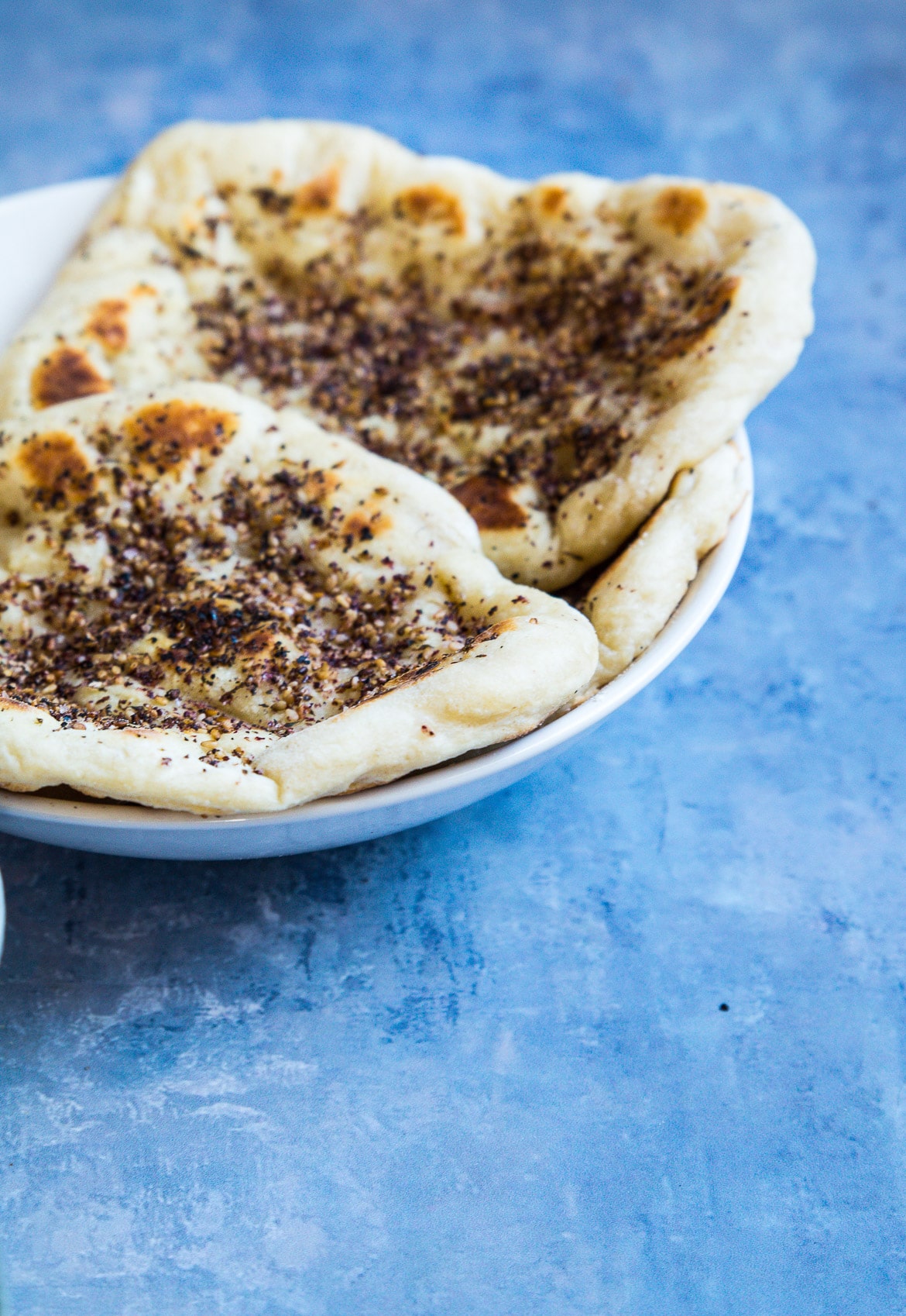 Naanbrød med za'atar Naanbrød med za'atar