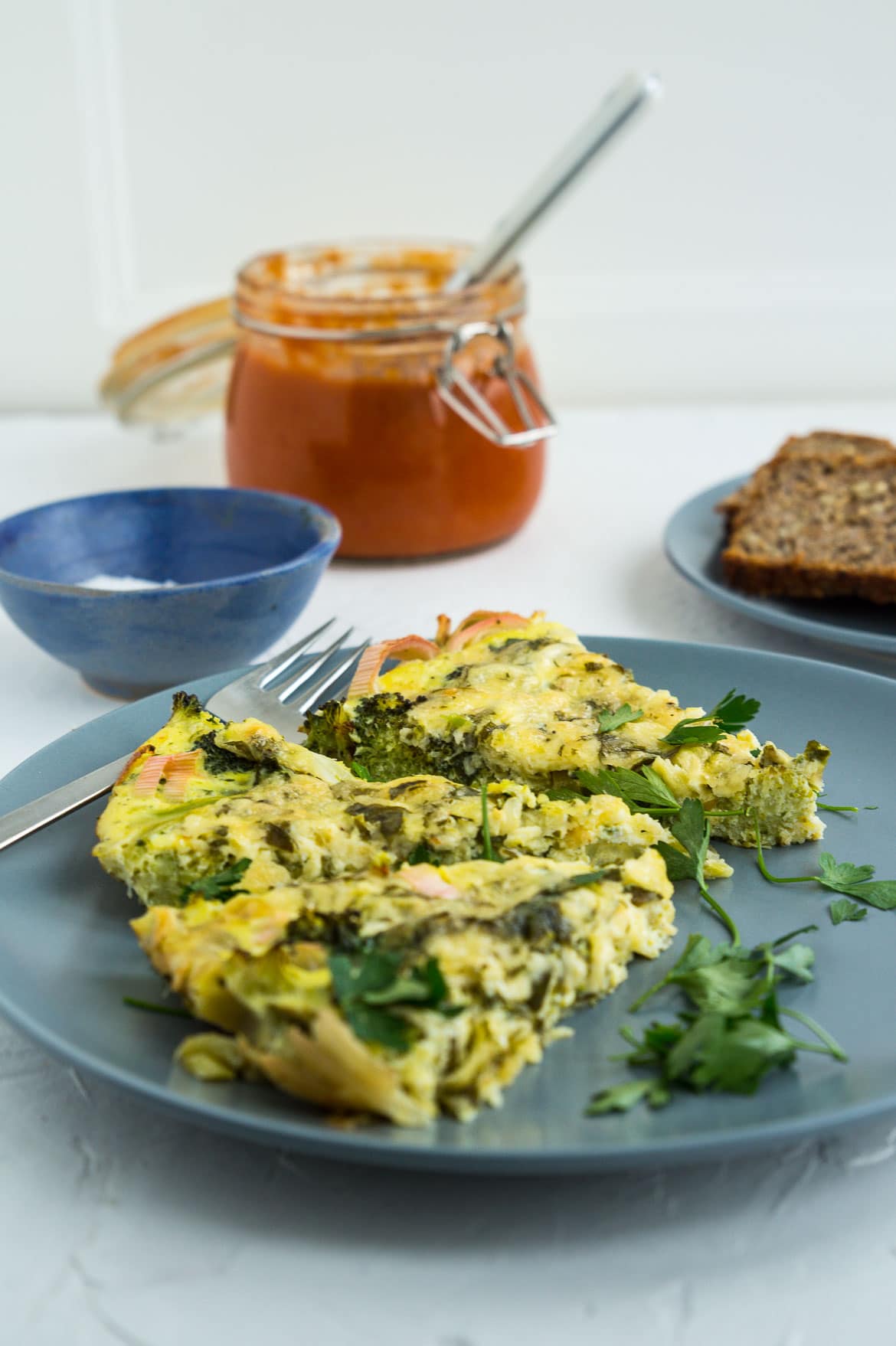 Æggekage med broccoli og ost Æggekage med broccoli og ost