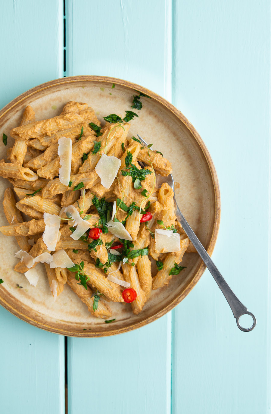 Pasta i auberginecreme