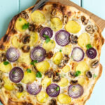 Vegetarisk flammkuchen