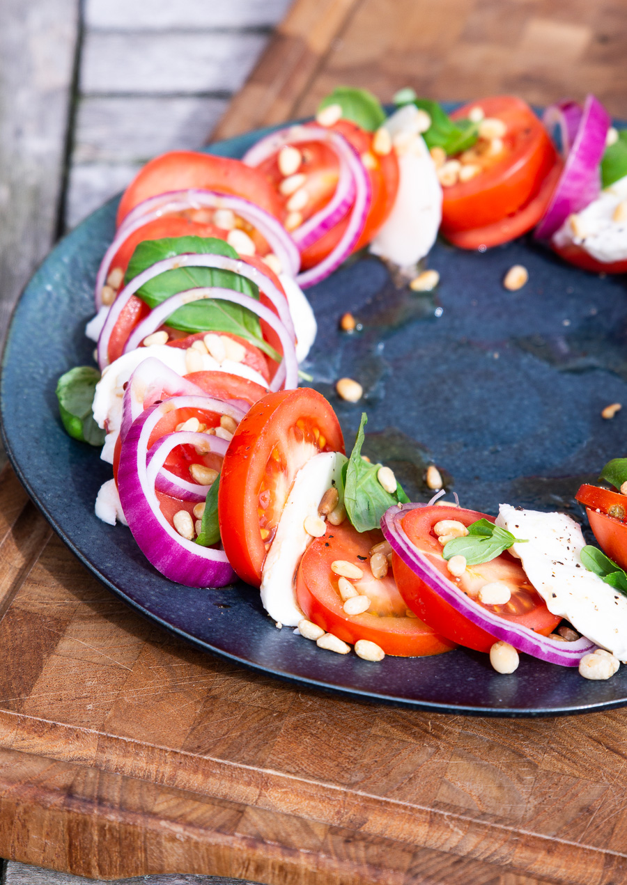 Tomatsalat med mozzarella