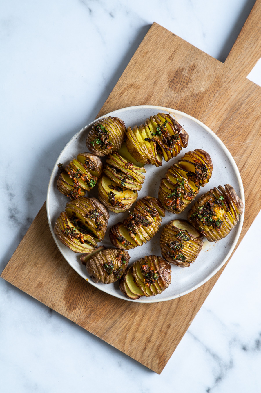 Hasselback kartofler hasselbagte kartofler