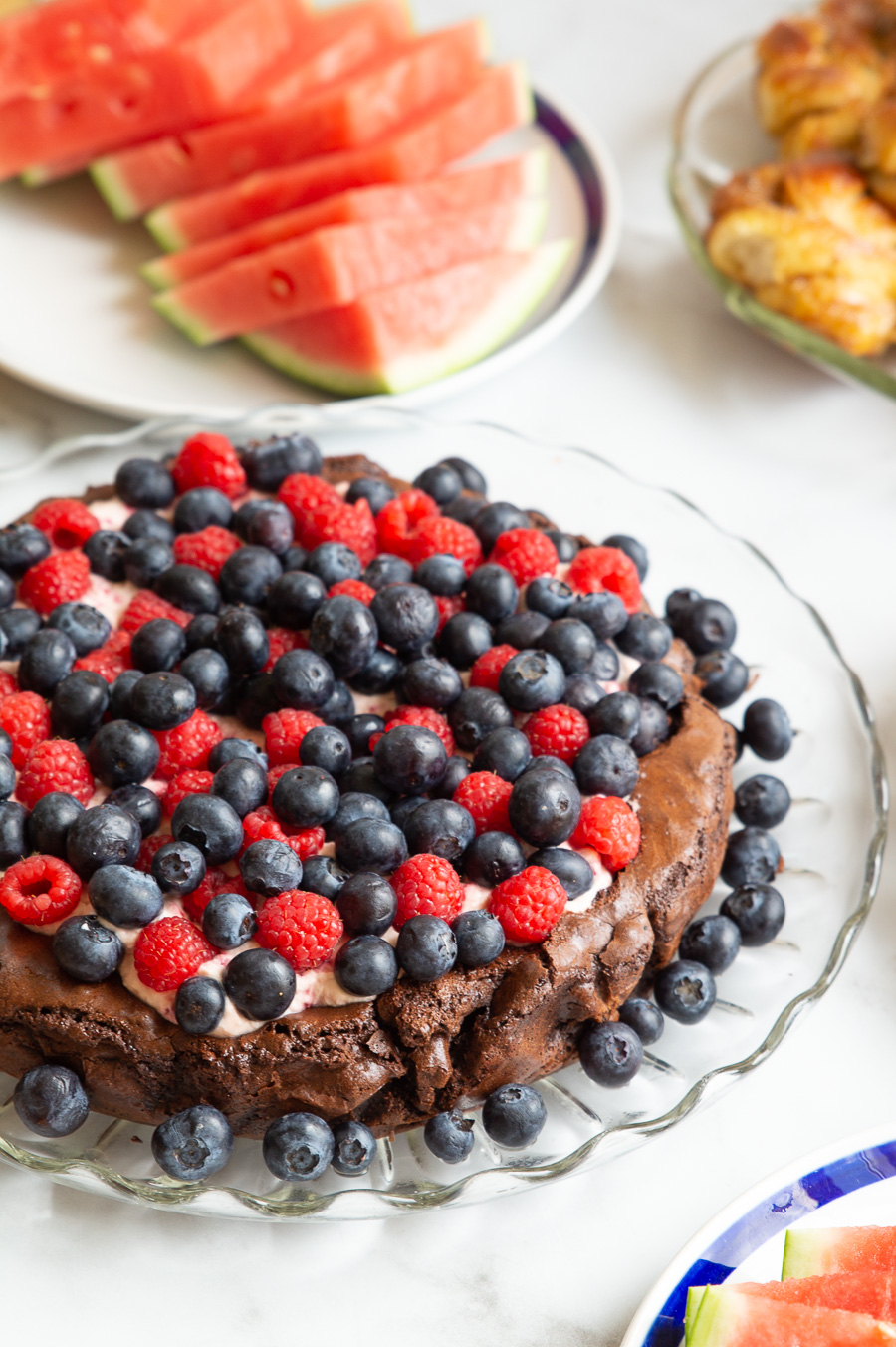 Brownie med bærskum