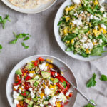 Salat med tomat og peberfrugt