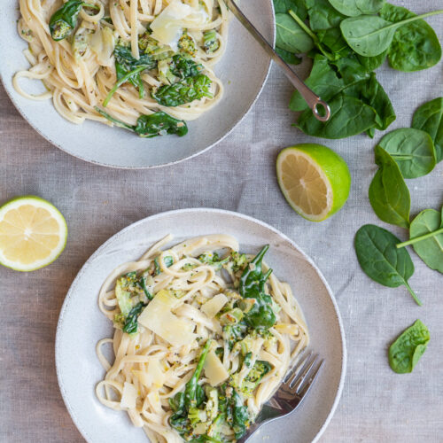 Citronpasta med flødesauce