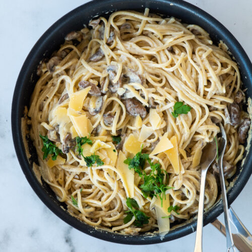 Pasta med svampesauce