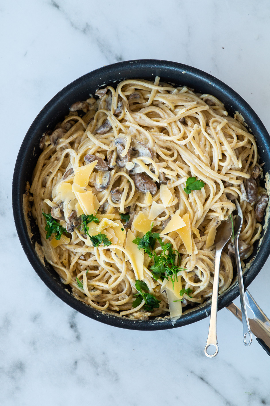 Pasta med svampesauce