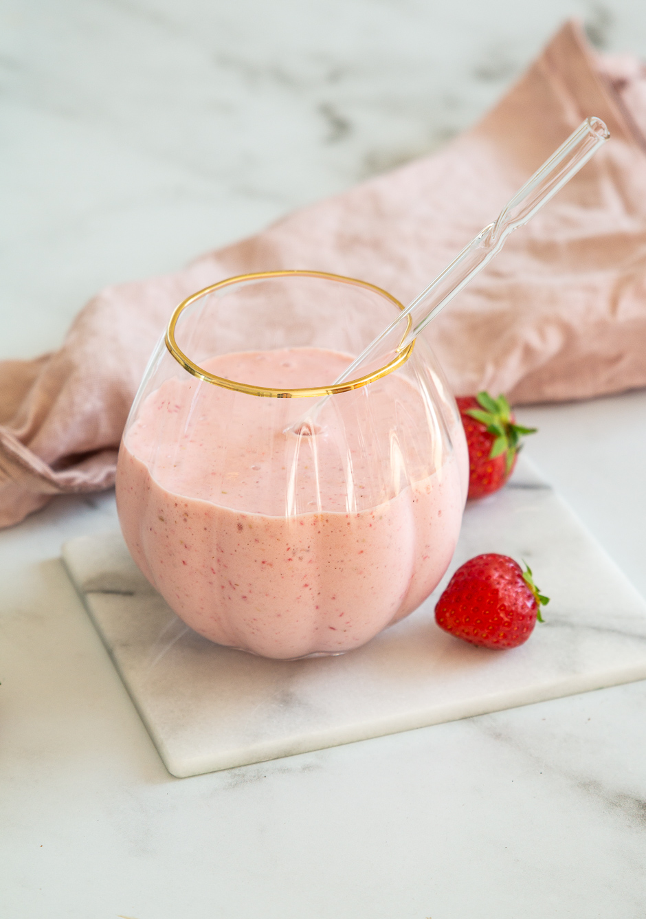 Jordbærmilkshake