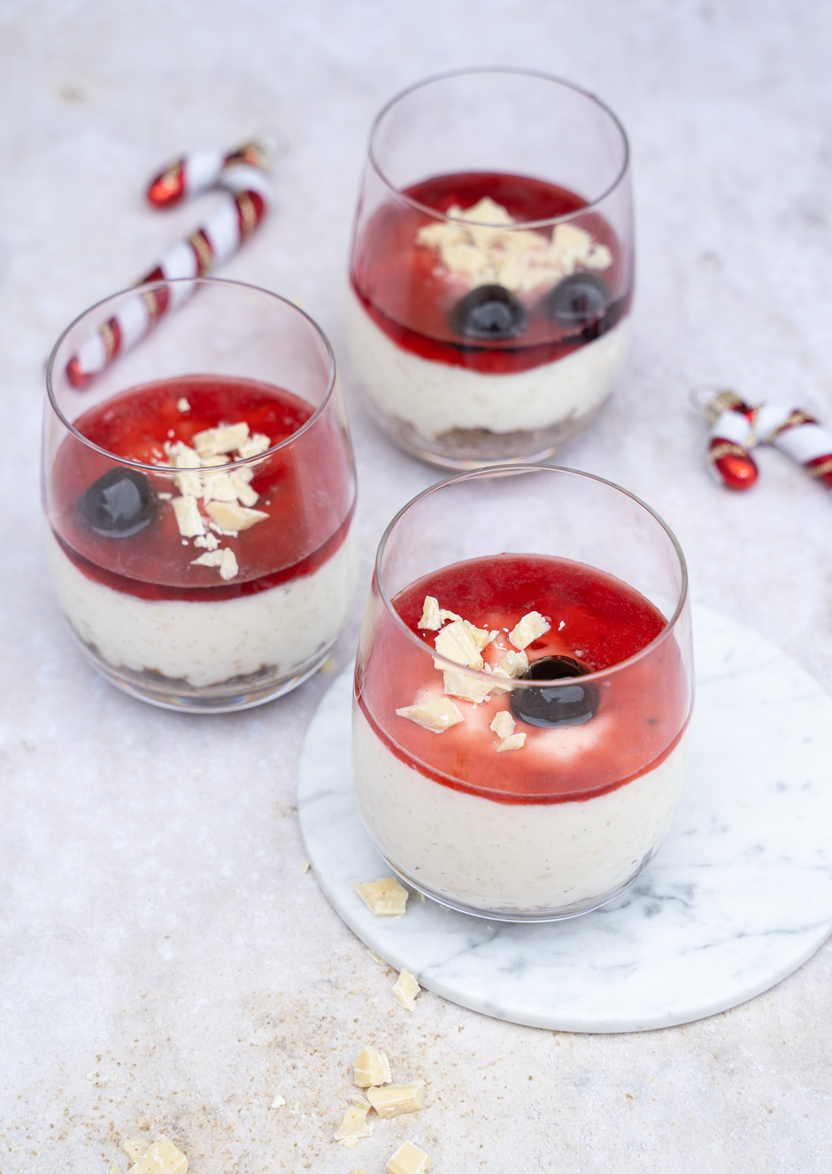 Risalamande cheesecake