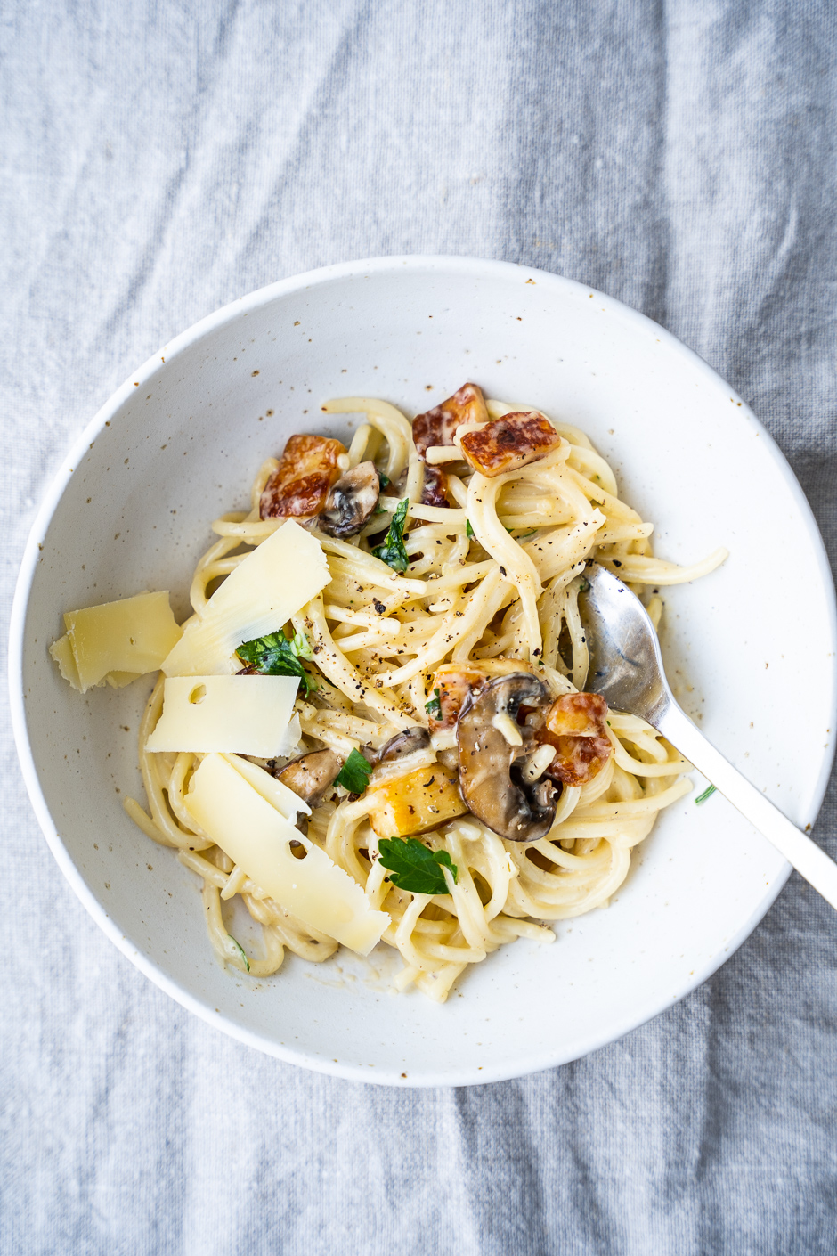 Vegetarisk carbonara