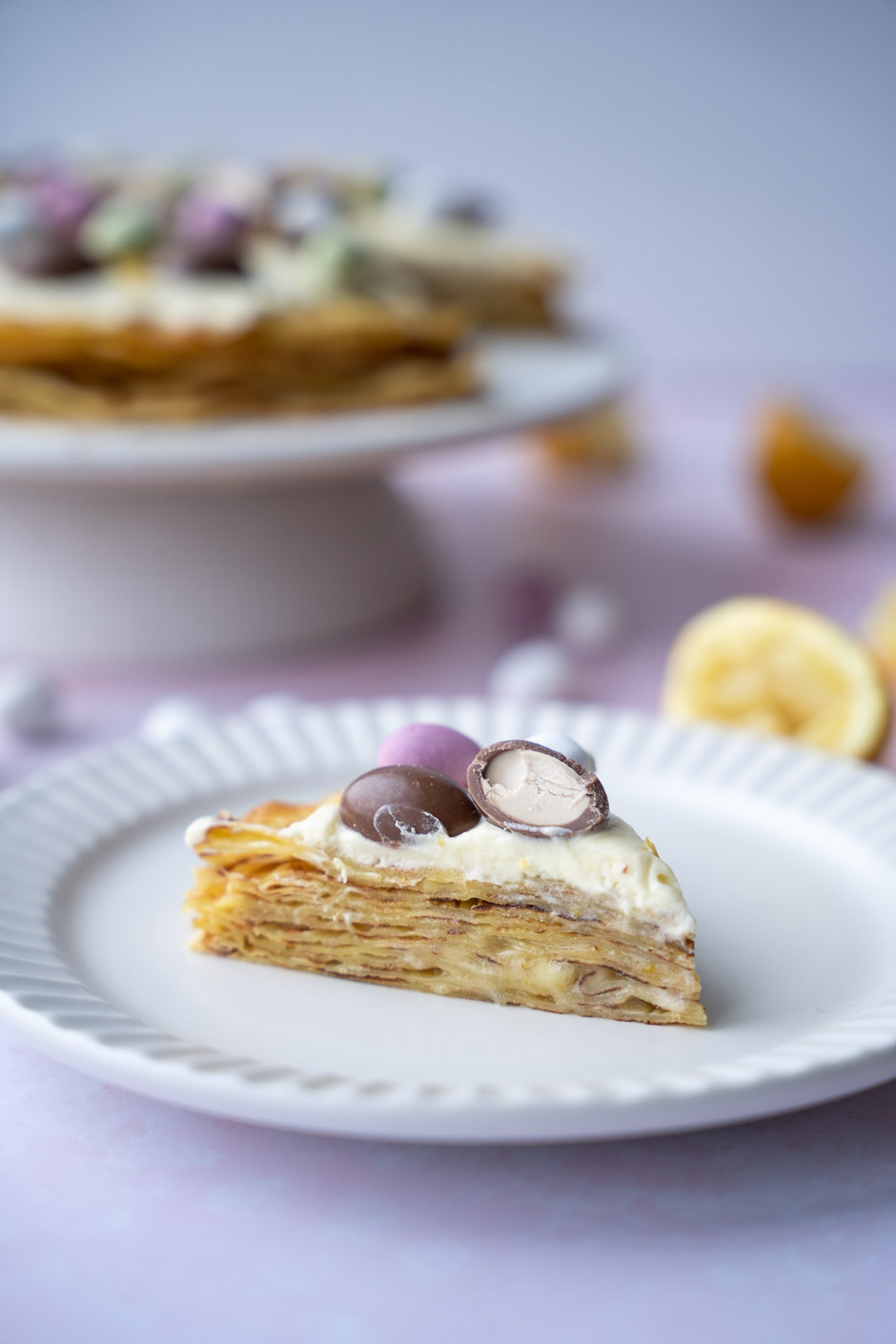 Påske pandekagekage med citron
