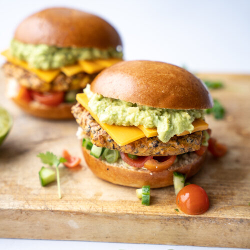 Mexicansk-vegetarburger