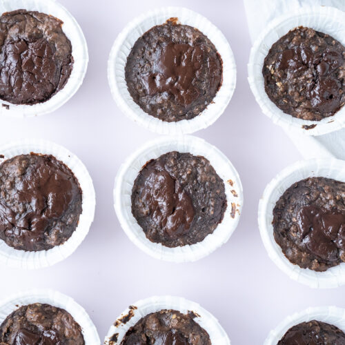 Chokolademuffins med hytteost