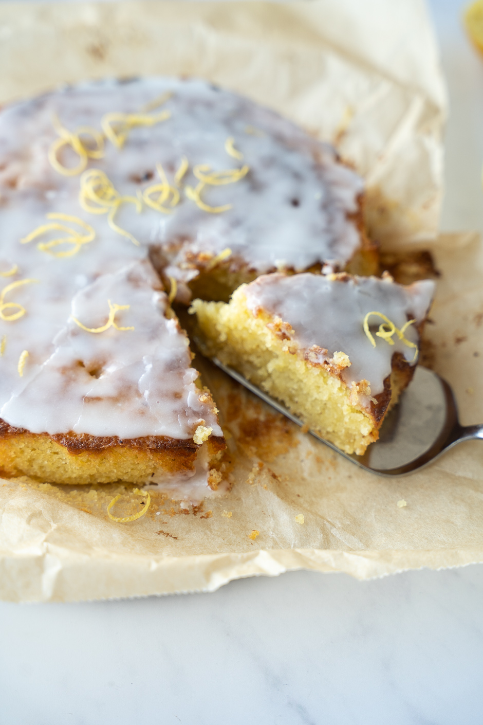 Citronmåne med marcipan