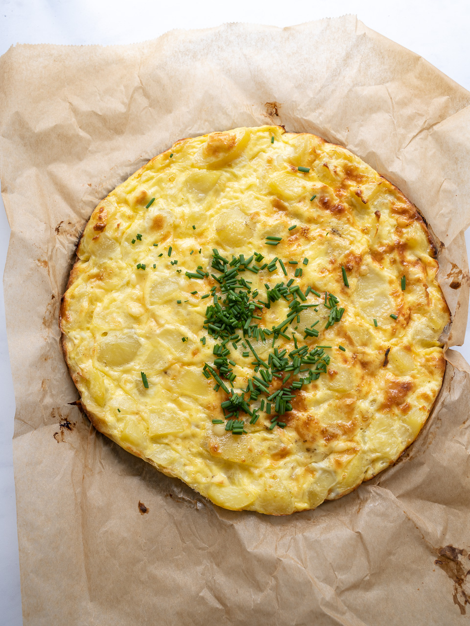 Æggekage med kartofler