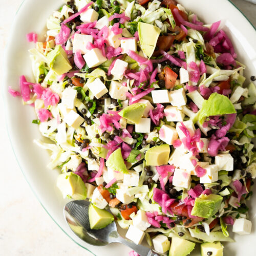 Salat med belugalinser
